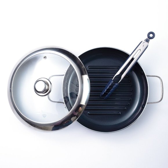 Blue Diamond Ceramic 11" Grill Genie with Steaming - Picture 1 of 4